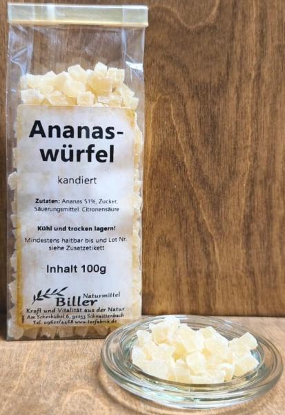 Ananasstücke kandiert